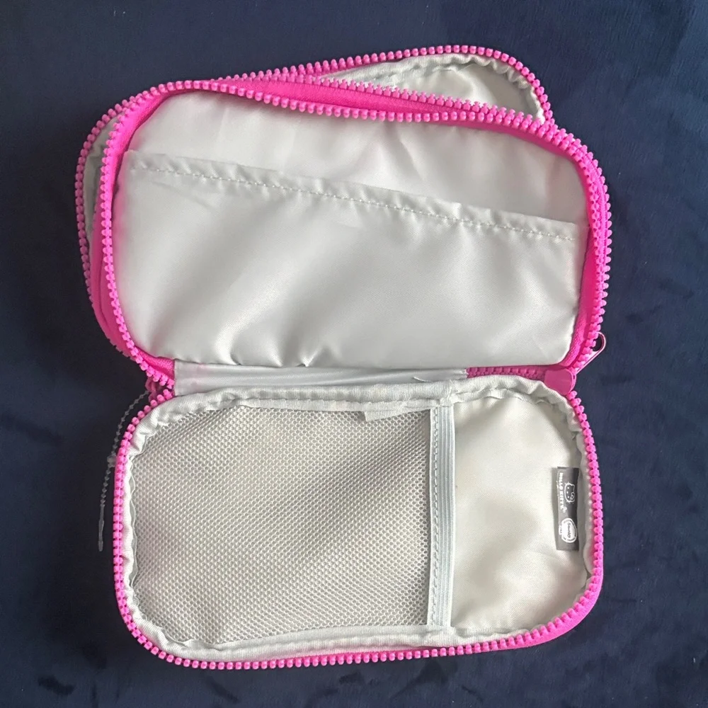 Hello Kitty Pink Rainbow UFO Wristlet Pouch